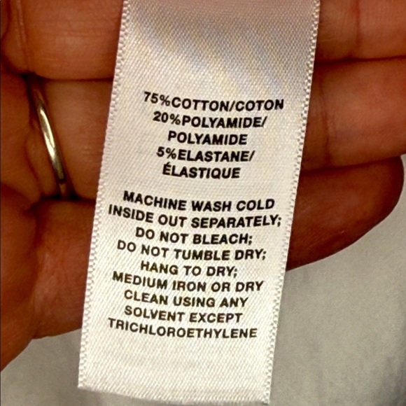 Lafayette 148 Women's White Cotton Stretch Button Front Shirt Size Medium - Picture 6 of 8